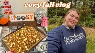 Карамельная яблочная кора, удобная переноска для младенцев и девчачий декор на Хэллоуин! VLOG