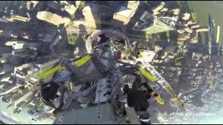 Raw: GoPro Video of WTC Spire Lowered