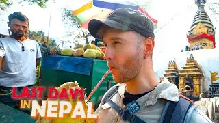 Last Days in NEPAL / Walking Tour of Kathmandu and Amazing Nepali Street Food Hunt