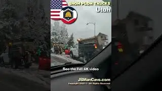 SNOW PLOW TRUCKS in Utah USA JBManCave.com #Shorts