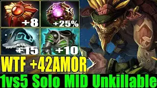 Cancer [Bristleback] Super Strong Tanky Build Full +Amor Unkillable Fountain Rape (HighLights 7.24)