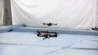Fast Transitions of a Quadrocopter Fleet Using Convex Optimization