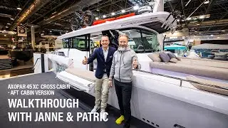Axopar 45 XC Cross Cabin Walkthrough at boot D&uuml;sseldorf