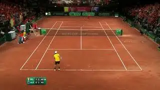 49 shot rally between Steve Darcis and Jordan Thompson at 2017 Davis Cup