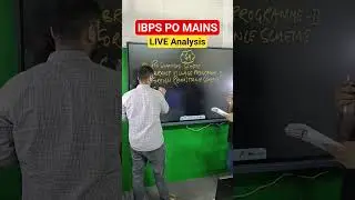 🚨IBPS PO MAINS LIVE Analysis 🚨