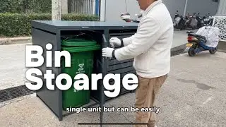 FurniTopper Trash Can Box for Your Garden