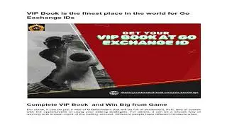 VIP Book is the finest place In the world for Go Exchange IDs