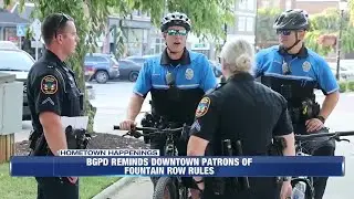 BGPD reminds downtown Bowling Green patrons of Fountain Row rules