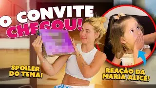 MOSTREI O CONVITE DE 1 ANO DA MARIA FLOR!!