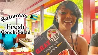 Pull up to Bahamas 🇧🇸 Nassau for Fresh CONCH SALAD! BEST CONCH SALAD in the 🌍 