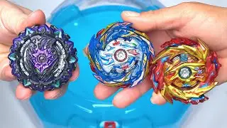 VARIANT LUCIFER vs HYPERION BURN & HELIOS VOLCANO | Beyblade Burst Sparking Super King