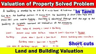 land valuation, building valuation, depreciation of building, valuation of property, valuation tamil