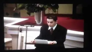 Bird lands on sons head at his mothers funeral