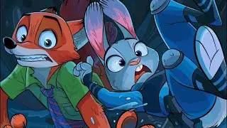 Zootopia Judy Hopps & Nick Wilde. Happy Color. Зверополис Джуди Хопс и Ник Уайлд