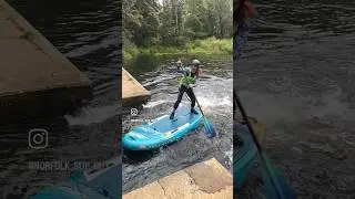 Slow motion of Jenny&rsquo;s footwork on a sup #paddleboarding #sup #standuppaddleboarding #nature