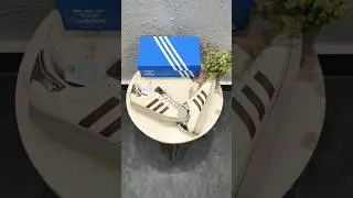 Unboxing Premium Adidas Superstar Off-White Brown Stripes🤎 #adidas #shoes #shoesfashion #mensfashion