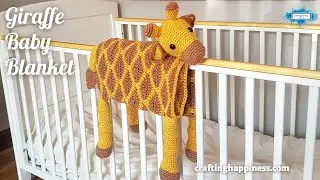 Giraffe Baby Blanket Crochet Pattern | Crafting Happiness PROMO VIDEO