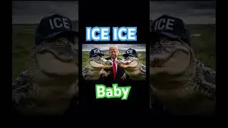 Ice ice baby! #ice #trump #politics #funny #hilarious #cringe #usa #maga #florida #alligatorAlcatraz