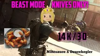 Knives Only Beast mode! Chicken Wing Rage Monster