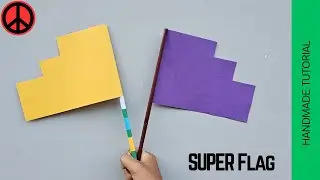 Craft paper flag, flag color paper, paper flag diy, paper flag design, folding paper flag, flag