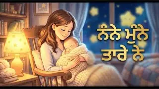 Put Your Baby to Sleep 😴 | Punjabi Lori for Kids | ਨੰਨੇ ਮੁੰਨੇ ਤਾਰੇ ਨੇ