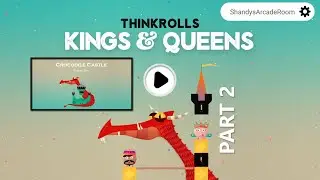 THINKROLLS Kings & Queens: Crocodile Castle, Pt. 2 - Gameplay ALL LEVELS on Easy