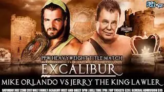 Mike Orlando vs Jerry Lawler - PPW Excalibur July 22, 2017 - PPW Title Match