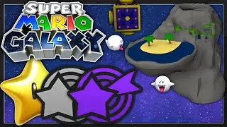 Super Mario Galaxy - Deep Dark Galaxy ALL STARS / COMETS