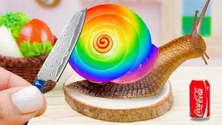 How To Make Miniature Cooking Succulent Mini Snails Glazed In Coca-cola Recipe Step By Step