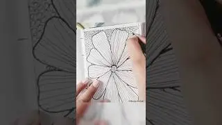 Zentangle: the art of mindfulness✍️🤩 #art #drawing #shorts