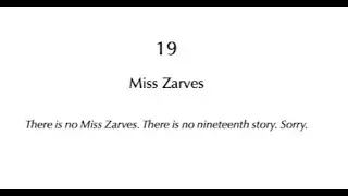 Chapter 19 Miss Zarves