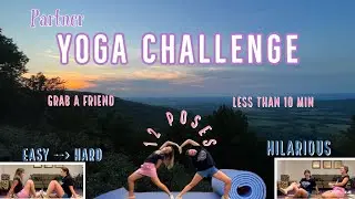 PARTNER YOGA CHALLENGE || funny 2-person yoga poses