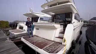 Prestige 520 Flybridge Motor Yacht Video Tour Walk Through by Mike Simons - Lengers Yachts