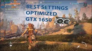 Best settings for Horizon zero dawn on GTX 1650+ i3 10105f