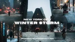 The Winter Storm | New York City Street Photography (Sony A7IV)