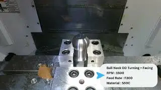 豪力輝 U軸搪削頭 HOLD WELL U-Axis Boring and Facing Head - BHA Ball Neck OD Cutting 拖車鈎加工影片