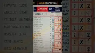 jornada 16 liga espa&ntilde;a primera y segunda 2 triplesy 6dobles 48&euro; seguirme   ganar#espa&ntilde;a#futbol#mundo