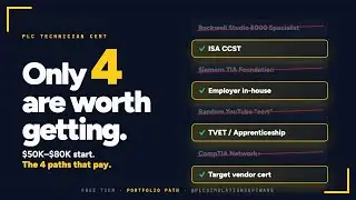 PLC Technician Certificate — The Honest 2026 Path