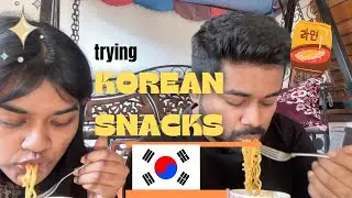 Trying and Rating Korean Snacks 🇮🇳🇰🇷 feat brother