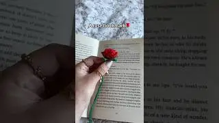 Beginner Friendly crochet idea🌹 tutorial on my channel! #crochet #bookmark #crochettutorial