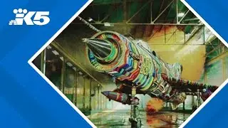 Decommissioned Cold War-era MiG-21 fighter jet transformed into art