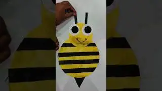 honey bee craft for kids#DIY bee paper craft#art #patrioticsongs