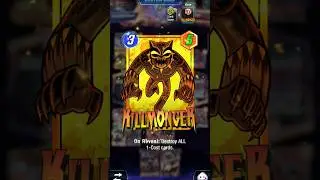 How to destroy killmonger in Marvel Snap game 😎 #marvelsnap #gamesshorts #mcu