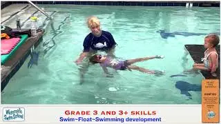Learning Swim Float Swim skills