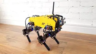 DIY quadruped robot walking gait (+turning, +side trotting)