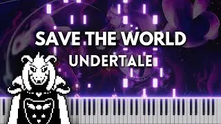 SAVE the World - Piano Tutorial / Cover (Undertale OST) FREE MIDI