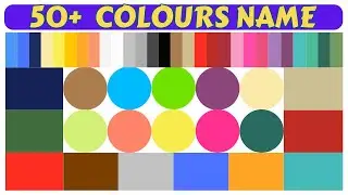 Learn 50+ English colour names in 4 minutes | colours name with pictures | Advanced colours