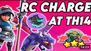 Th 14 Legend push attacks.RC charge with max dragon attack🙏(Super powerful😁💥💯🥰🙏)#clash of clans 