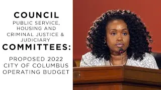 2022 Proposed City Budget: Public Service, Housing and Criminal Justice & Judiciary Committees
