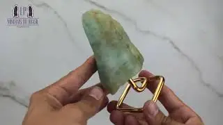 &aacute;gua Marinha IN Natura Base de Metal (0,395KG; ALT: 12,9CM; COMP: 5,4CM; LARG: 5,0CM)